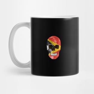 East Timor Flag Skull - Gift for Timorese With Roots From East Timor Mug